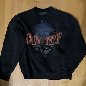 Abercrombie & Fitch Black Crewneck soft a&f essentials Sweater XS NWOT